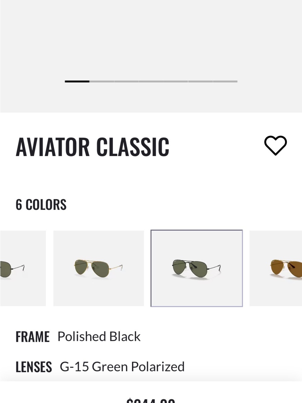 Ray-Ban Aviator Classic Black polarized aviator sunglasses